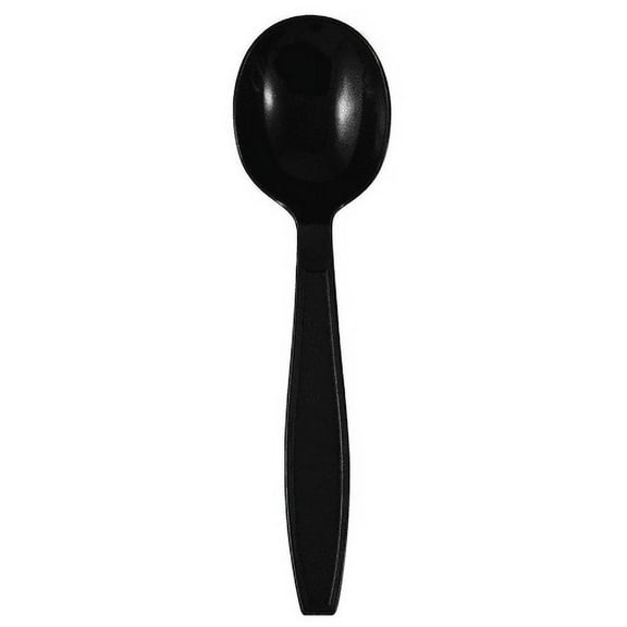1000 PCS Black Heavyweight Spoons