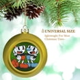 thumbnail image 3 of Cuphead Mugman Christmas Balls Sparkling Christmas Tree Hanging Ornaments Party Home Decor Xmas Christmas Gifts, 3 of 8