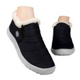 thumbnail image 3 of Juosiy Work Boots for Men Winter Plush Lined Outdoor Non Slip Work Shoes Water-proof Slip On Ankle Booties, 3 of 8