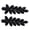 Style 1-Black, variant on 2-Pack Silver Crystal Leaf Hair Clips, Sparkling Rhinestone Bridal Barrettes for Wedding & Evening Prom Accessories