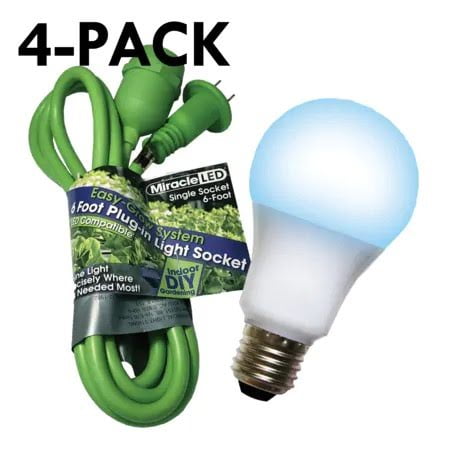 2pc 80 LED E27 Grow Light Bulb Socket Full Spectrum Grow Light Plant Growth Lamp 