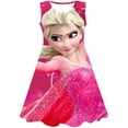 thumbnail image 1 of Verano nuevos niños Disney Frozen Elsa vestido ropa princesa niña moda dibujos animados Frozen Elsa princesa vestido fit girl 2-10T9T Gao Jinjia LED, 1 of 2