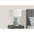thumbnail image 2 of Monarch Specialties Lighting, 25"h, Table Lamp, Blue Ceramic, Ivory / Cream Shade, Contemporary, Modern, 2 of 4