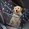 thumbnail image 1 of Funda para Asiento de Coche para Perros, Funda Frontal para Mascotas para Coches, Camiones Y SUV, Funda Impermeable Y Antideslizante para Asiento de P Impresión de negro Yinane Asiento elevador para el automóvil, 1 of 7