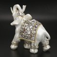 thumbnail image 4 of Adornos de elefante de la suerte Sala de estar Bodega Porche Accesorios para el hogar Fábrica al por mayor Simulación Bebé Elefante Artesanía de resina Blanco Rojo Verde Cocina, Decoración y Otros, 4 of 4