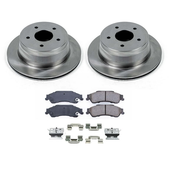 Ultimate Brakes Rear Ceramic Brake Pad and Rotor Kit with Hardware WM80639