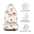 thumbnail image 5 of Balery Floral Mushroom Pattern Car Seat Cover - Soft & Breathable Front Premium Covers with Non-Slip Protector Fits Most Automotive, Vans, SUVs, Trucks - 1 Unit, 5 of 5