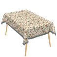 thumbnail image 6 of Nanqianyi Vintage Beige Floral Tablecloth,52x70 Inch,Stain Resistant Waterproof Table Cover for Dining Room Kitchen Party Decor, 6 of 6