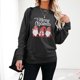 thumbnail image 4 of Jerseys con estampado de gnomo Top holgado sudadera de gran tamaño para mujer traje de vacaciones, 4 of 9