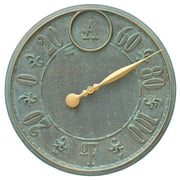 16 in. Wall Thermometer in Bronze Verdigris