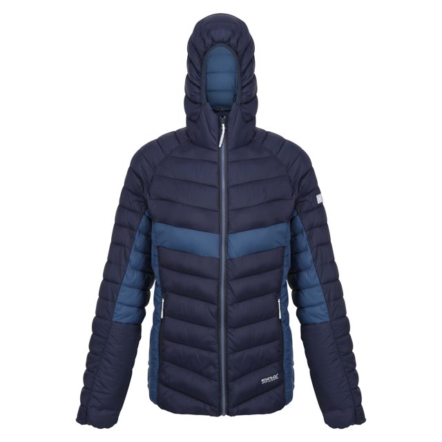 Regatta - Chaqueta con Capucha Harrock II de Deflector para Mujer (Marino, Azul Almirante)