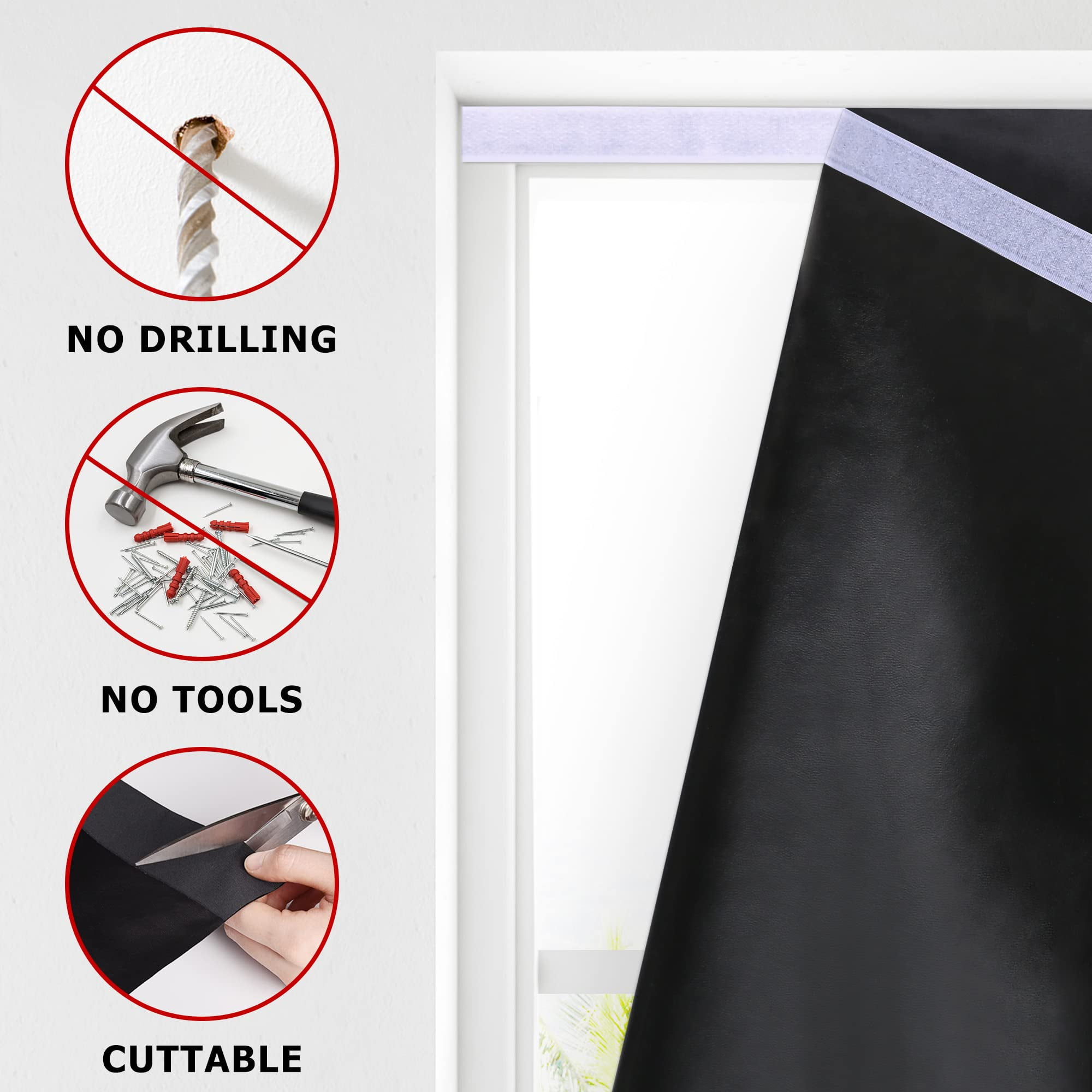 100% Blackout Roller Shades  No Tools Drill Cordless Blinds For Windows Thermal Insulated Uv Protection Privacy Window Bedroom (36''w X 72''h Beige)