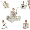 thumbnail image 3 of BanaSuper 5 in1 Kids Rocking Horse Baby Multifunctionl Trampoline Push Walker Scooter for Toddler Balance Board Montessori Ride on Toys, 3 of 11