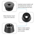 thumbnail image 4 of Uxcell 4 piezas de almohadillas de goma con arandela de metal negras 20x15x11mm, 4 of 5