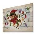 thumbnail image 1 of Design Art - Cute Elf With Christmas Lights, 1 of 5