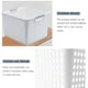 thumbnail image 4 of Cesto de ropa de plástico con asa | Cesto de ropa blanco para casa y dormitorio | Contenedor plegable para ropa, juguetes y artículos deportivos, 4 of 7
