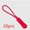 Crimson, variant on Zipper Pull Rope Down Jacket Pendant Bag Zipper Accessories Tail Rope,White dot and black