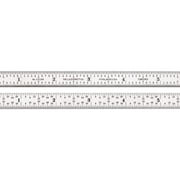 Full Flexible Steel Rule with Chrome Finish, Quick Reading, and Inch Graduation - 16R Graduation, 6" Length, 1/64" Thickness - C316R-6