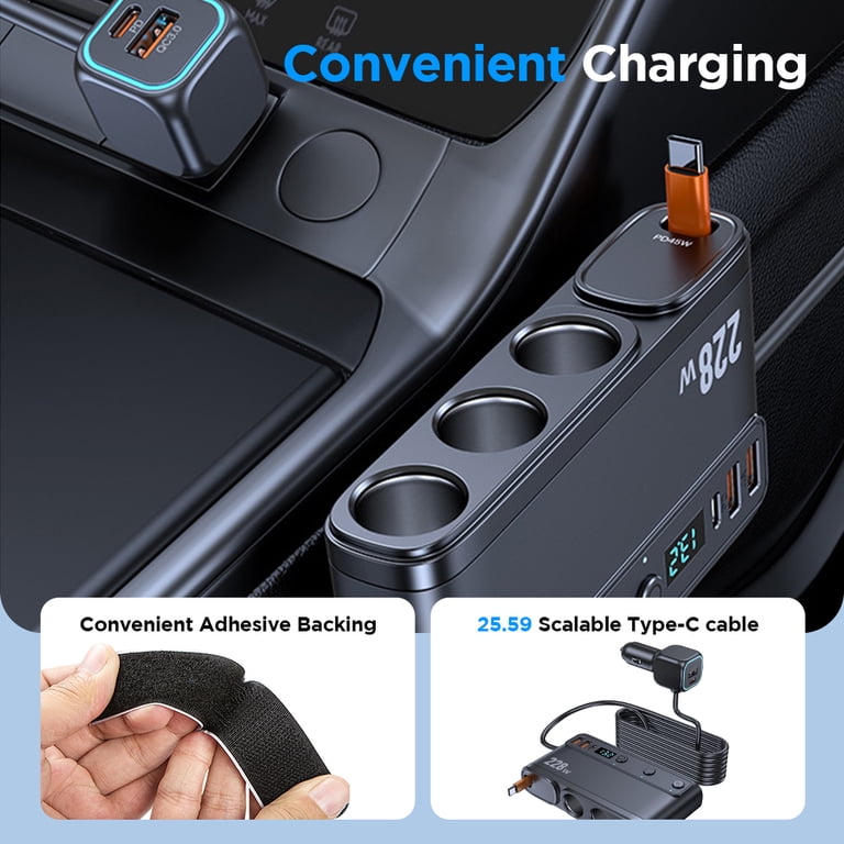 cigarette lighter conversion 2x USB A Male to 12V Car Adapter Socket Female Converter Cable car cigarette lighter converter to