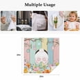 thumbnail image 5 of Easter Cloth Napkins, Spring Colorful Bunny Eggs Flower Wood Grain Washable and Reusable Dinner Napkins Set of 6, Table Napkin for Kitchen Party Birthday Wedding Hotel Housewarming 20"x20", 5 of 9
