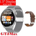 thumbnail image 1 of Xiaomi-reloj inteligente Huawei GT3 MAX para hombre, accesorio de pulsera resistente al agua IP68 con llamadas, Bluetooth y control de la presión sanguínea, compatible con Android, 2023 xuanjing  unisex, 1 of 2