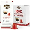 Nespresso Capsules - Espresso Italia Coffee Pods for Nespresso Original Line Machines 100 Count Certified Compatible with Genuine Nespresso, Intenso Blend, Strong Intensity, Gourmet Coffee