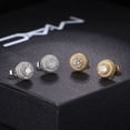 thumbnail image 5 of Gift Piercing Trendy Men & Women Stud Earrings Rock Hip-Hop for Men Earrings Cubic Zirconia Earrings 12, 5 of 8