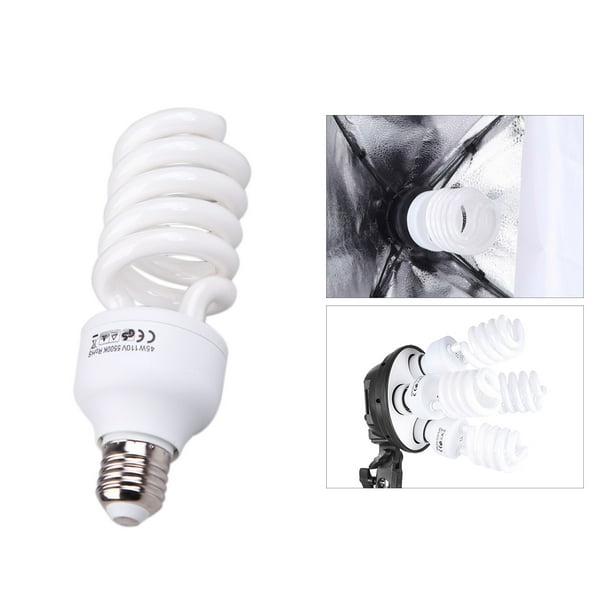 E27 110V 5500K 45W Photo Studio Bulb Video Light Photography Daylight