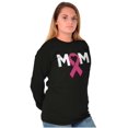 thumbnail image 4 of Breast Cancer Awareness Mom Fighter Women Plus Size Long Sleeve Graphic Tee Brisco Brands 2X, 4 of 5