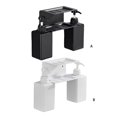 thumbnail image 4 of Inteprter Soporte Manual para botellas de jabón de manos, dispensador de Gel sin daños en la pared de 2 capas, organizador de organización, Juegos de accesorios de baño Negro, 4 of 6