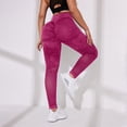thumbnail image 2 of Soyumi Cellulite 3D Leggings Womens, Butt Lifting Resistance Compression Leggings Tummy Control High Waisted Shapewear Tights Stretchy Gym Workout Yoga Pants Going Out Trousers Hot Pink, 2 of 5
