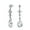 Clear, variant on Bling Jewelry Womens Briolette Teardrop CZ Dangle Chandelier Earrings Sterling Silver Gemstone