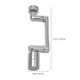thumbnail image 4 of 1 Ensemble Rallonge Réglable en Cuivre Adaptateur de Robinet de Pot Rotatif, Débit d'Eau Élevé, 4 of 7
