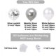 thumbnail image 4 of Balloon Garland Arch Kit, Silvery White DIY Balloon Kit for Birthday Party Christmas and Home Decorations Decorative Articles for Bachelor Party and P, 4 of 5