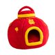 thumbnail image 1 of Cama cueva para gatos, nido cálido para gatos de interior, cojín grueso, caseta para cachorros, escondite S, 1 of 9