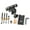 B, variant on Clamp 3 in 1 Woodworking Dowelling Jig Adjustable Drilling Guide Puncher Locator Hole Opener Carpentry Tools