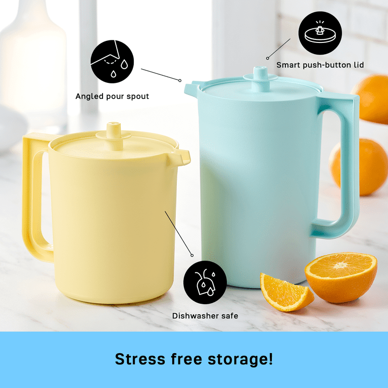 Tupperware Heritage Plastic Pitcher Set with Lids (2 Count