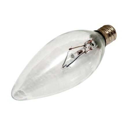 Krypton Candelabra - Bulbrite 460060-SINGLE Pack of (20) 60 Watt Clear Dimmable B10 Shaped Candelabra (E12) Base Krypton Bulb