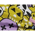 thumbnail image 4 of oneOone Rayon Yellow Fabric Skull Sewing Material Print Fabric By The Yard 56 Inch Wide, 4 of 5