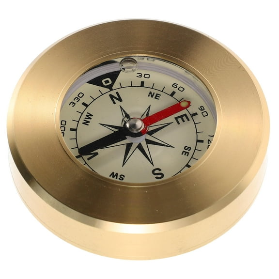 OFFIGAM Compact Golden Copper Hiking Compass, 1 Piece Navigation Tool for Outdoor Adventures and Camping