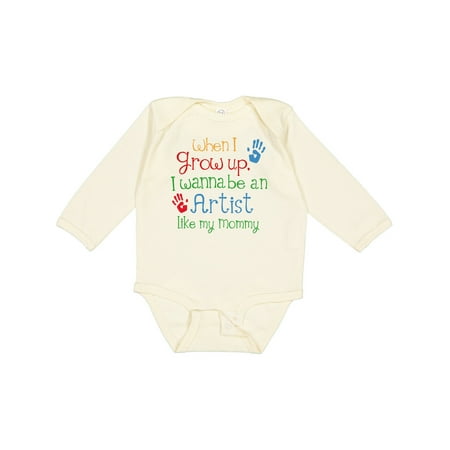 

Inktastic Artist Like Mommy Gift Baby Boy or Baby Girl Long Sleeve Bodysuit