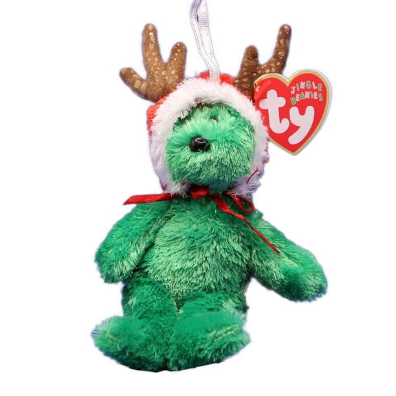 Ty Jingle: 2002 Holiday Teddy the Green Bear | Stuffed Animal | MWMT's
