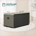 thumbnail image 2 of Deck Boxes, 200 Gallon Modern Waterproof Outdoor Storage for Patio Garden Pool | Slate Gray | Plastic, 2 of 12