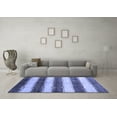 thumbnail image 3 of Ahgly Company Machine Washable Indoor Rectangle Abstract Blue Contemporary Area Rugs, 7' x 10', 3 of 4