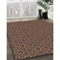 thumbnail image 3 of Ahgly Company Machine Washable Indoor Rectangle Transitional Orange Salmon Pink Area Rugs, 4' x 6', 3 of 7