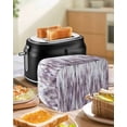thumbnail image 4 of Purple Vintage Toaster Cover 2 Slice, Small Kitchen Appliance Covers, Striped Painting Retro Abstract Art Toaster Oven Cover with Loop, Bread Machine Cover Polyester Dust Cover Protection, 4 of 4