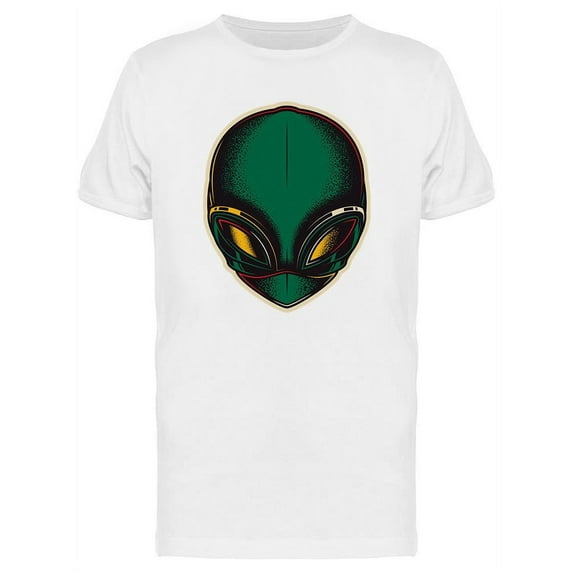 Retro Alien Head T-Shirt Men -Image by Shutterstock, Male Small
