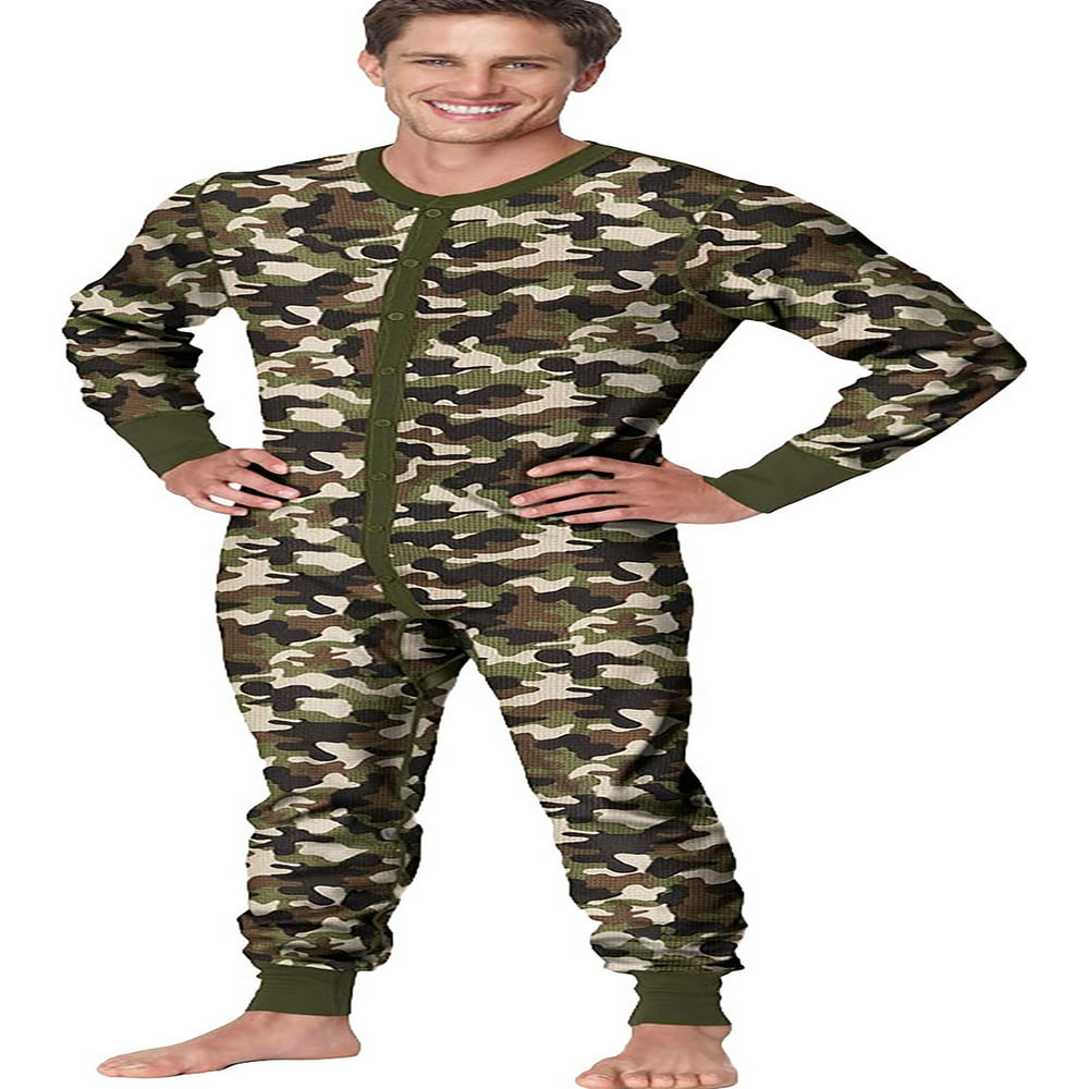 Hanes - Hanes Men's X-Temp Camo Thermal Union Suit, Style 25448 ...