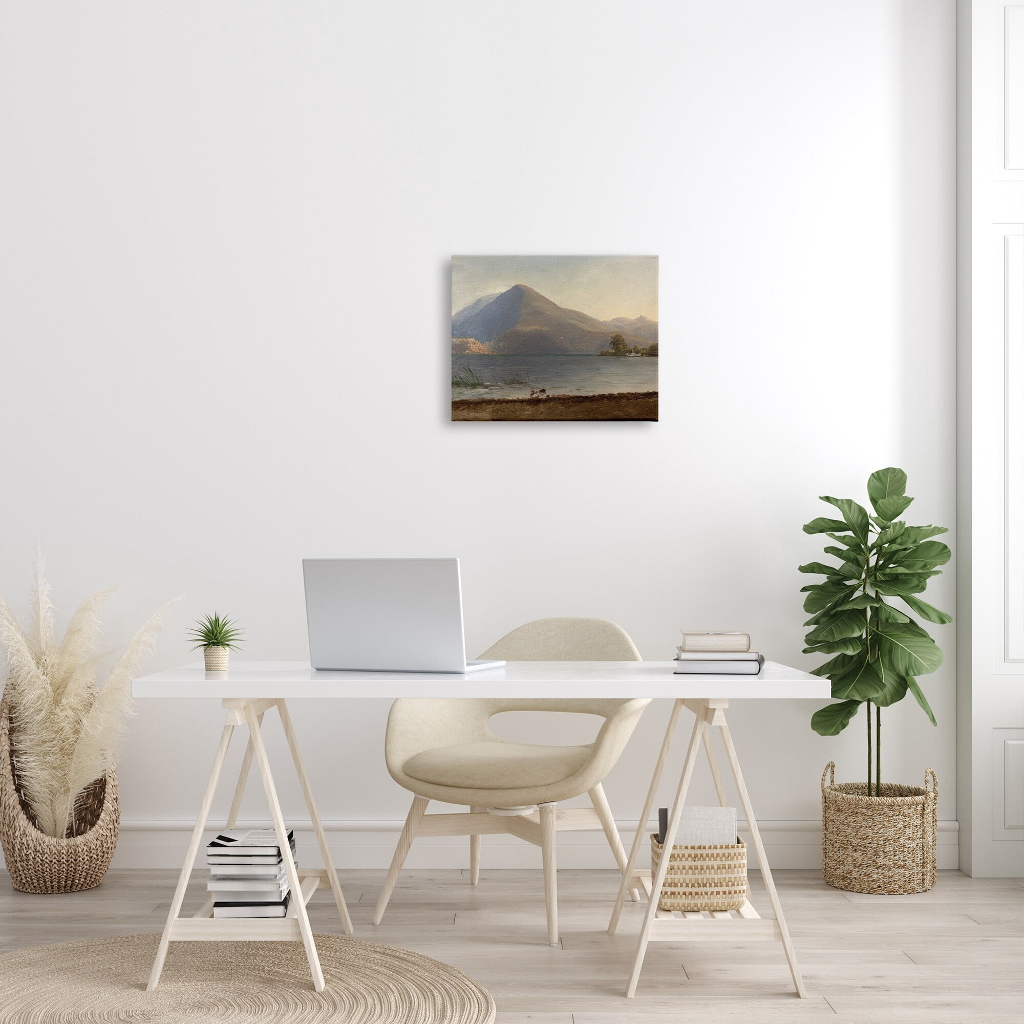 Stupell Industries On the Hudson Traditional Albert Bierstadt Painting Painting Gallery Wrapped Canvas Print Wall Art, Design by one1000paintings
