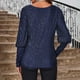 thumbnail image 5 of Sudaderas bonitas,Camiseta de verano de manga larga con cuello redondo para mujer, informal y cómoda, de tejido suave y transpirable, ideal para el hogar o el trabajo, sopatenor, 5 of 7